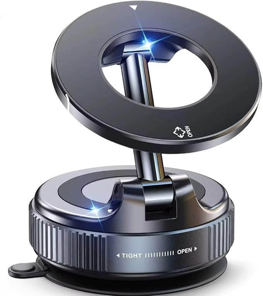 Magnetic + Vacuum Suction Phone Mount